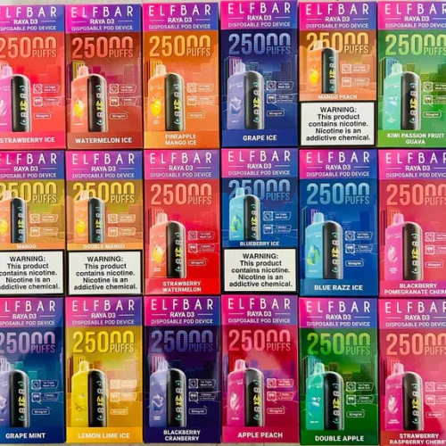Elfbar Raya D3 25000 Puffs Vape (All Flavors) – Buy Online in Chennai