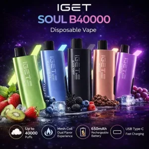 IGET Soul B40000 Vape (All Flavors) – Buy Online in Chennai